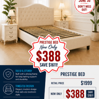Mlily Prestige Soft Beige Bedhead and Base